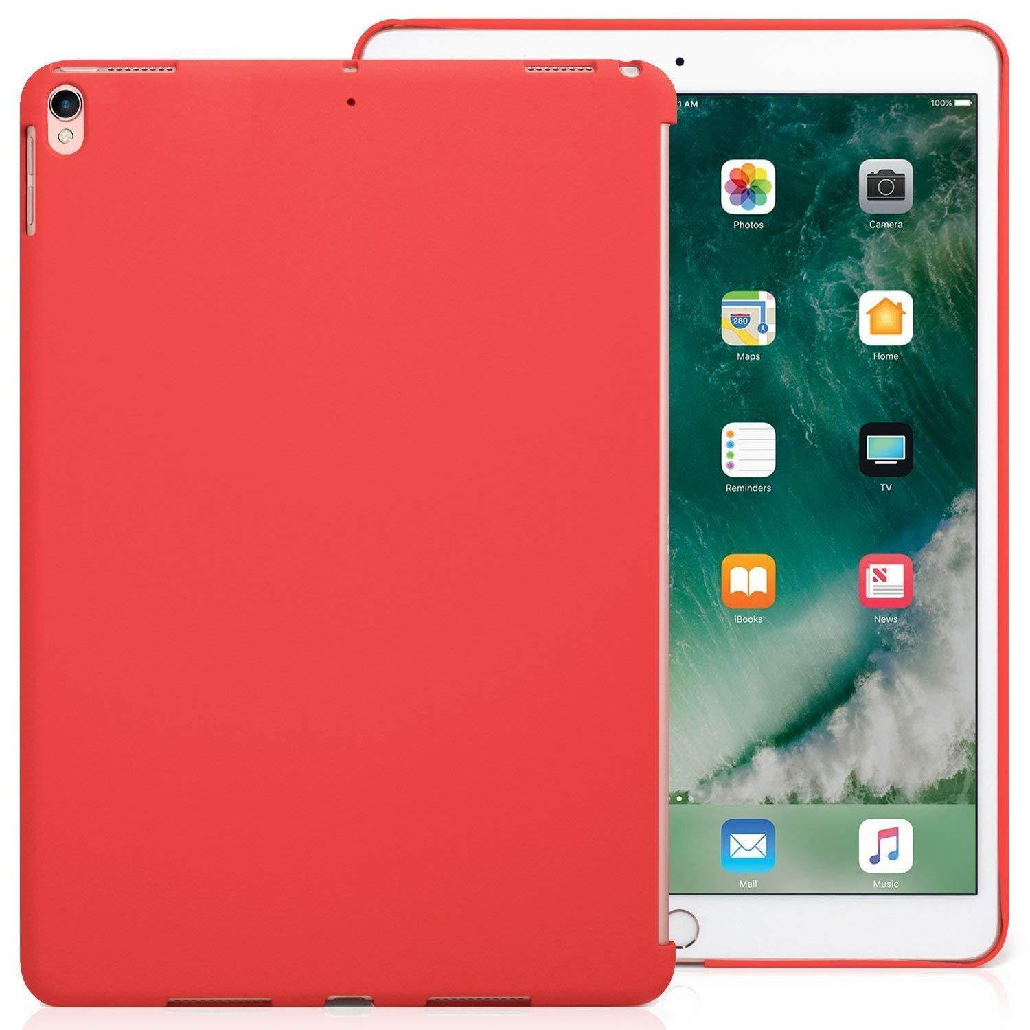 iPad Pro 10.5 Inch Red Color Case - Companion Cover - Perfect Match for Apple Smart Keyboard and Cover