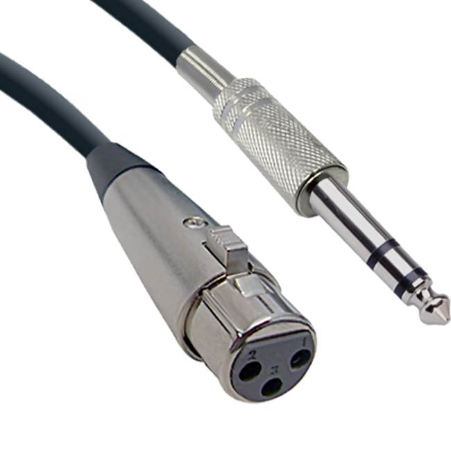 Offex XLR Female to 1/4 Inch Stereo Male Audio Cable, 6 foot