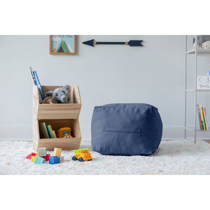 Kids' Square Pouf Ocean Blue - Acme Made
