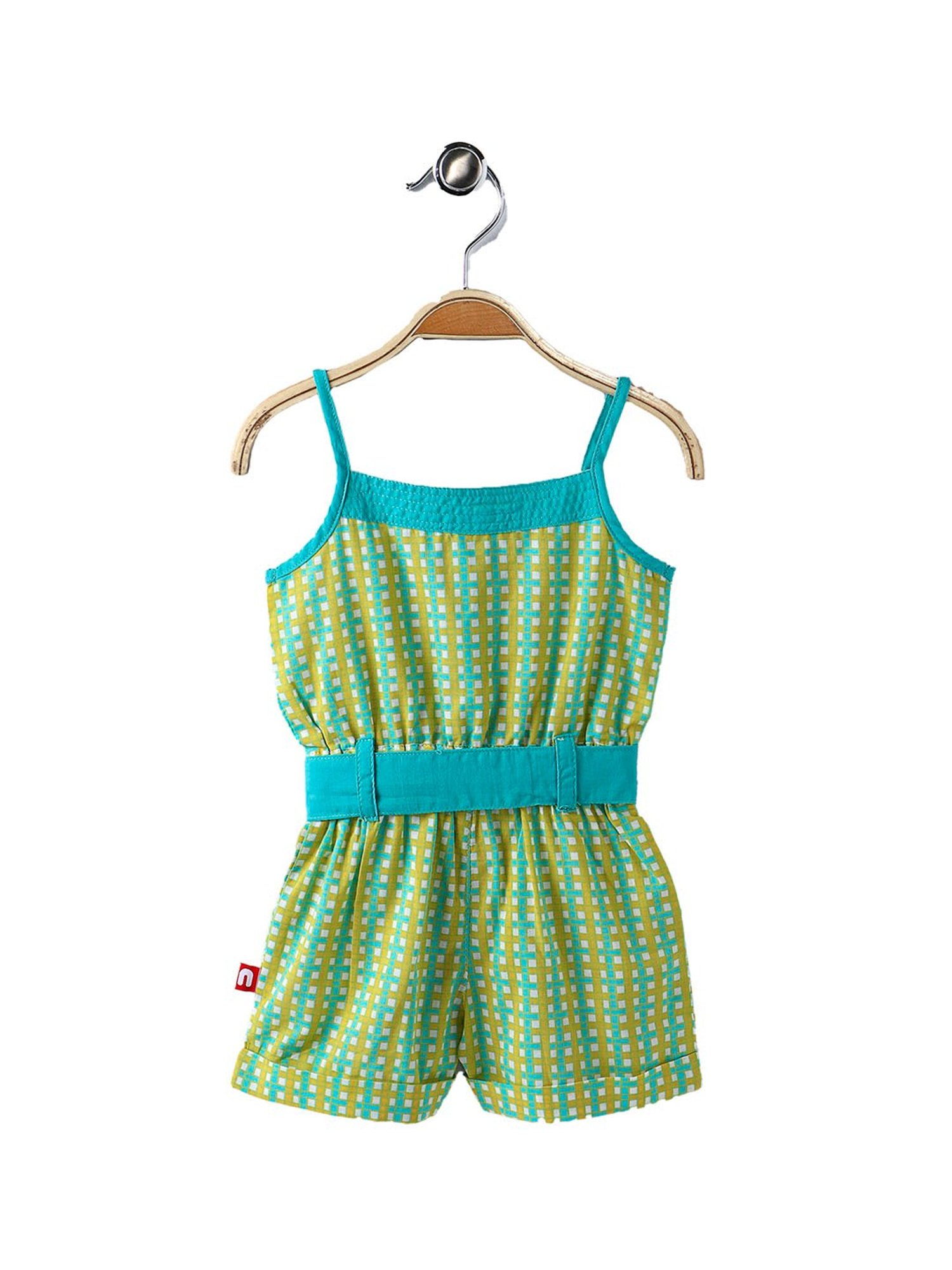 Budding Bees Kids Blue Ombre Jumpsuit with Attached Bow