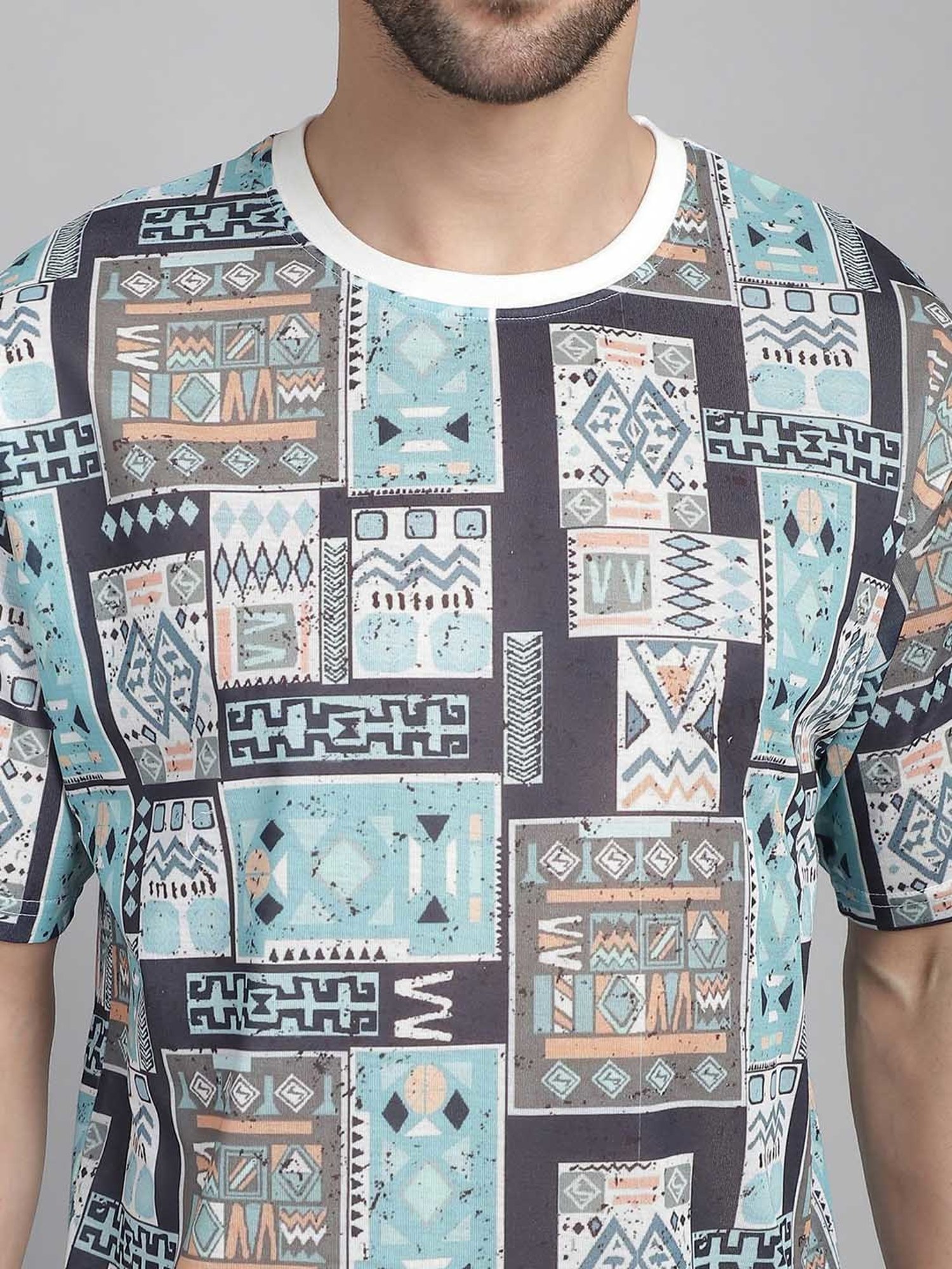 Vimal Jonney Multicolor Regular Fit Printed Crew T-Shirt - Pack of 3