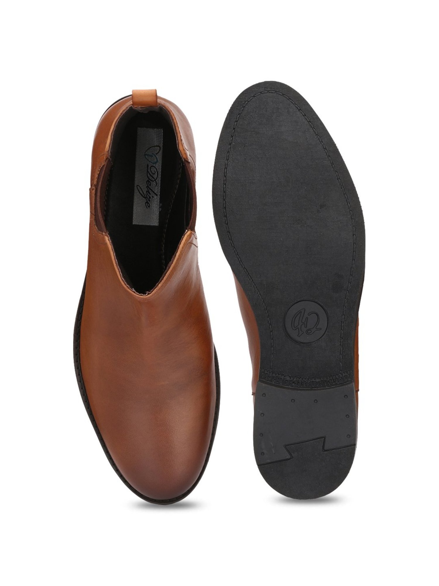 Delize Men's Tan Chelsea Boots