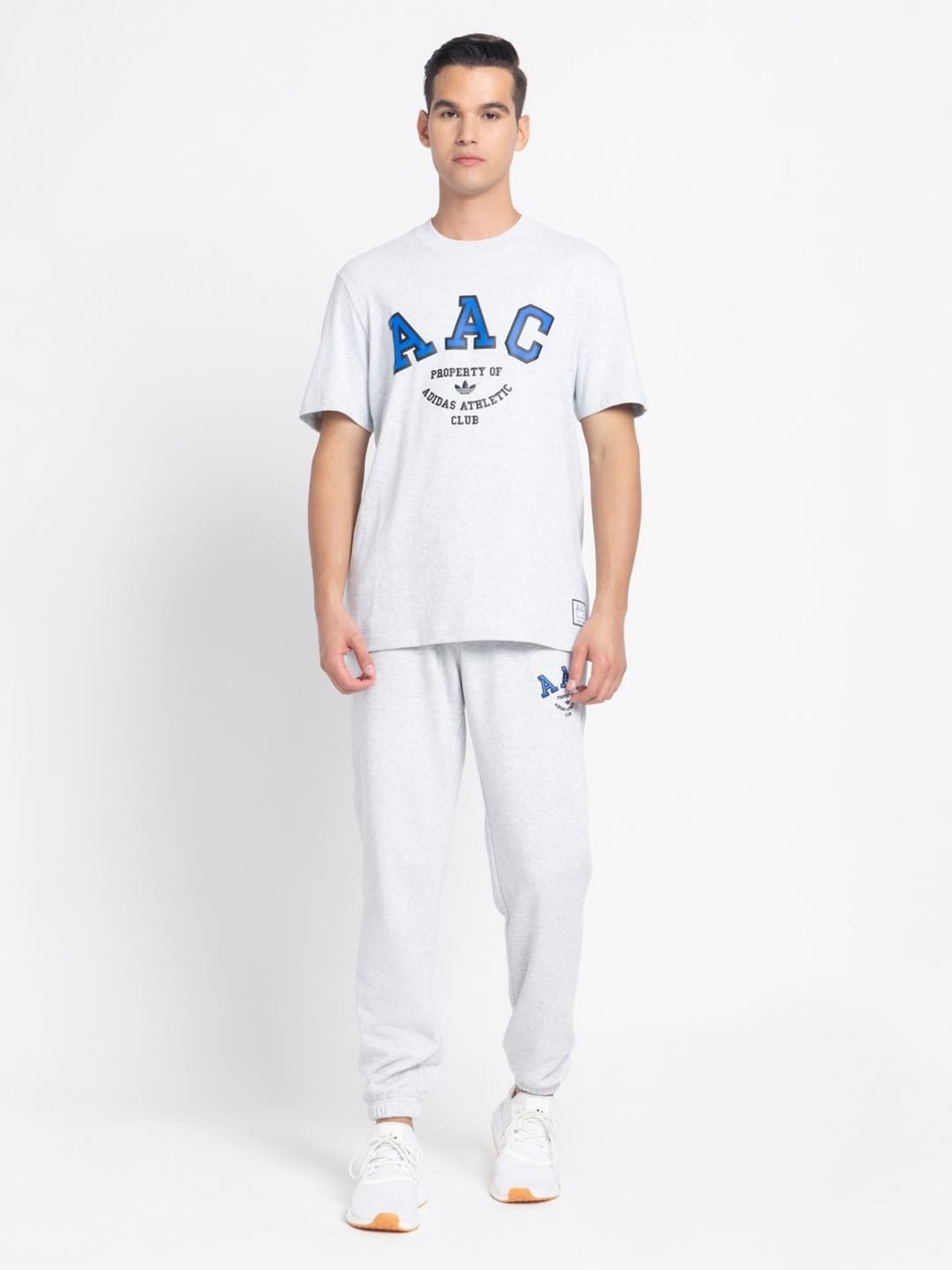 Adidas Originals White Regular Fit Printed T-Shirt