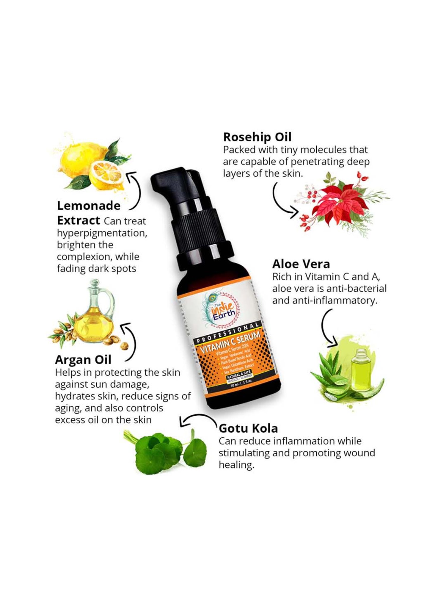 The Indie Earth Vitamin C Serum - 30 ml