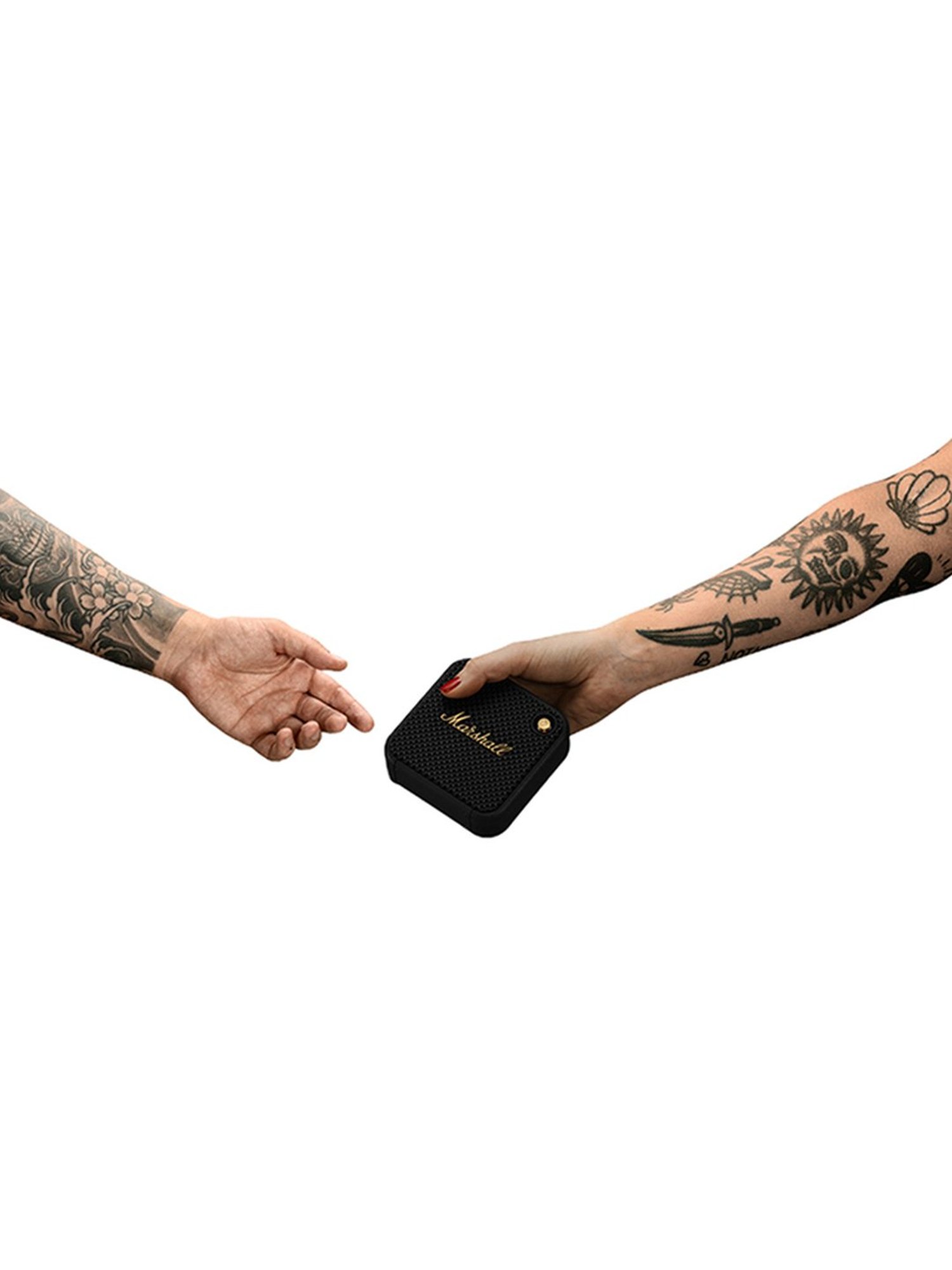 Marshall Willen Portable Bluetooth Speaker (Black & Brass)