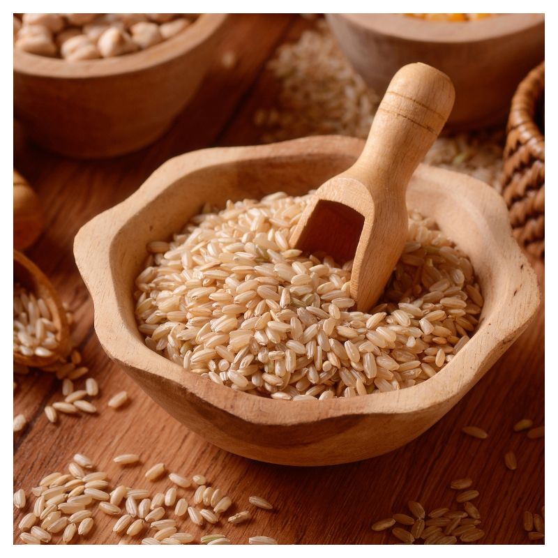 Augason Farms Gluten Free Long Grain Brown Rice Pail - 26lb