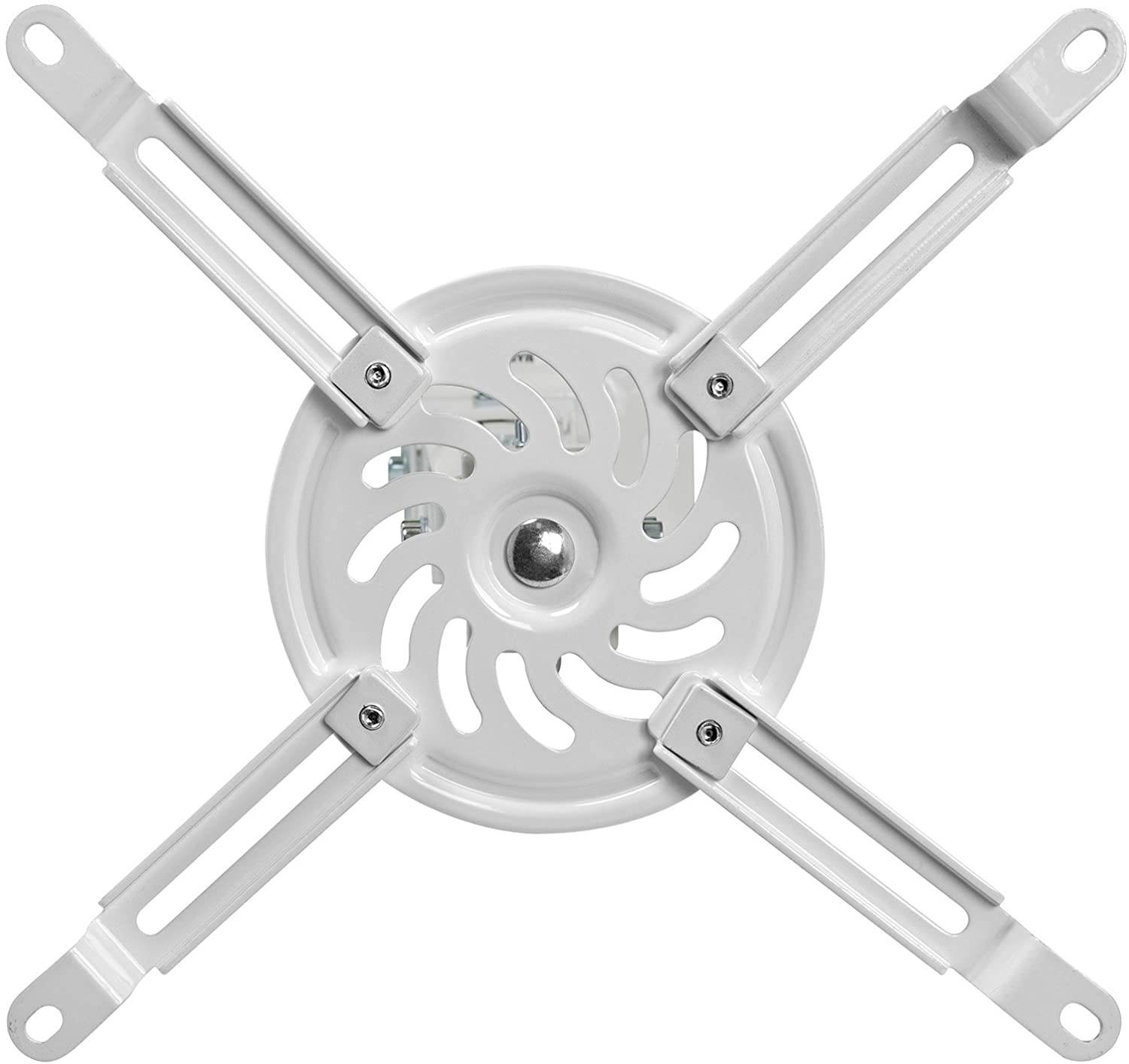 Mount Factory Universal Low Profile Ceiling Projector Mount - White