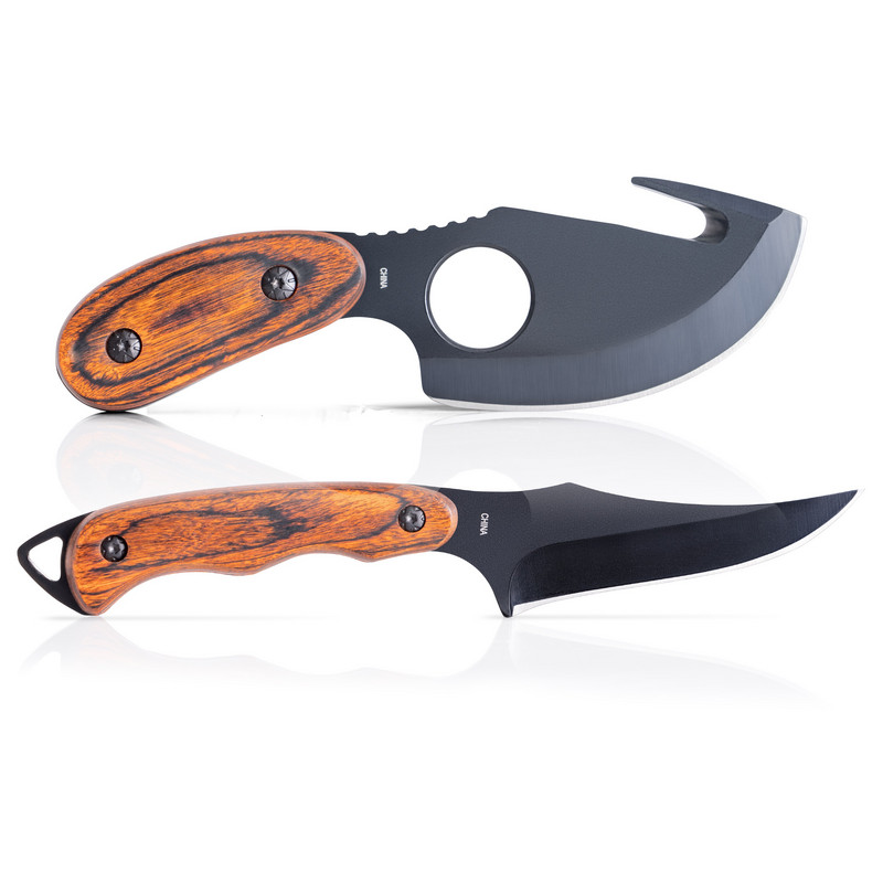 Maxam® 2pc Fixed Blade Skinning Knife Se