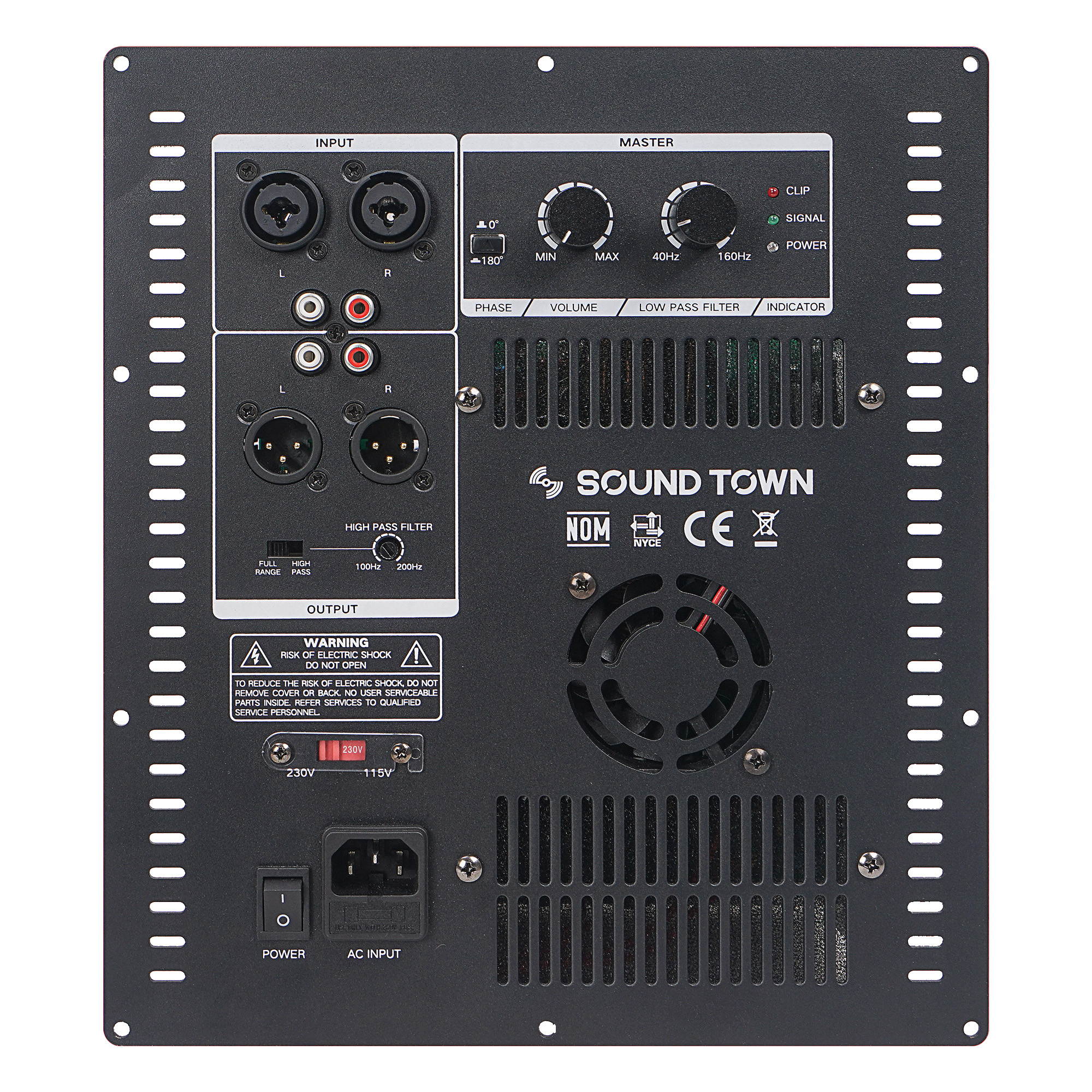 Sound Town METIS Series 1800 Watts 15&rdquo; Powered Subwoofer with Class-D Amplifier, 4-inch Voice Coil (METIS-15SDPW)