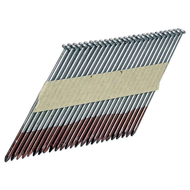 Freeman Tools 34 Degree 0.131 x 3.25 Inch Paper Collated Solid Steel Brite Finish Smooth Shank Clipped Head Framing Nails, 2000 Count