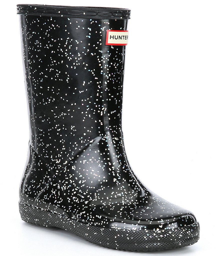 Hunter Girls' First Giant Glitter Rainboots (Youth)