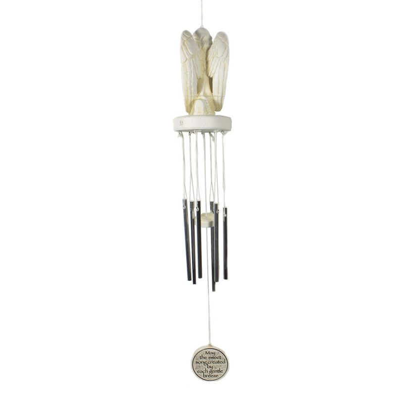 Home Decor 18.0" Praying Angel Windchime Bereavement Gentle Breeze  -  Bells And Wind Chimes