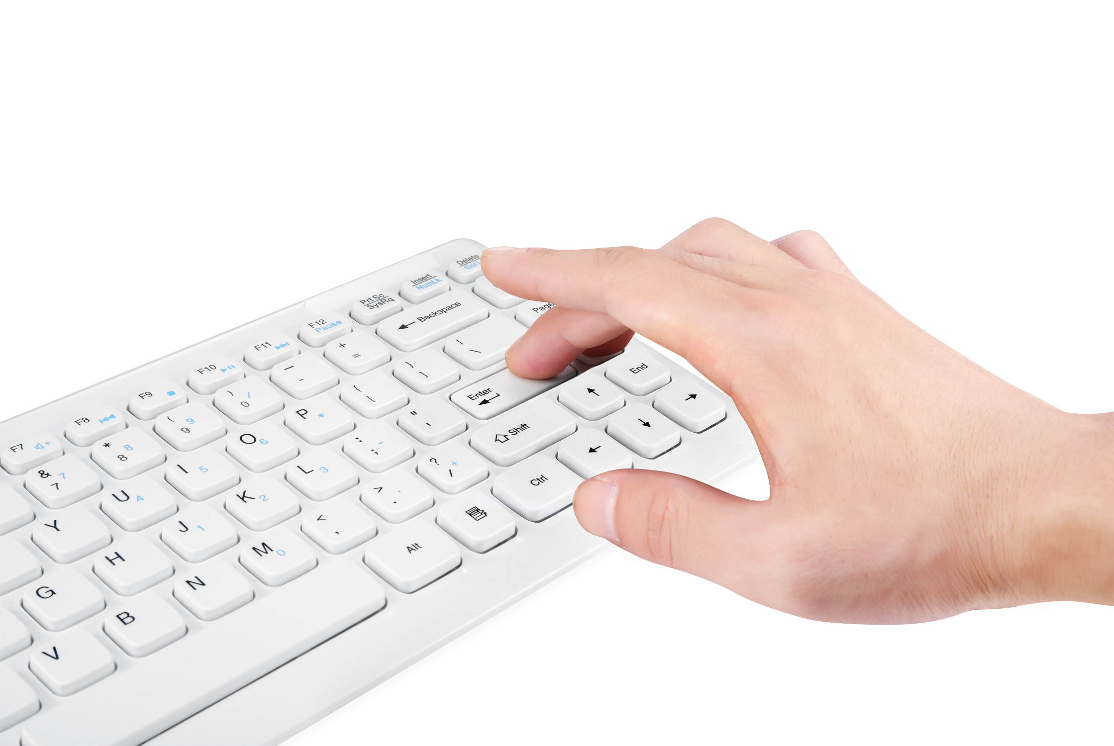 Perixx PERIDUO-712 Wireless Mini Keyboard and Mouse Set, Portable Compact Size 13 Multimedia Hot Keys Keyboard and 1000 DPI Optical Mouse Combo, Black, US Layout