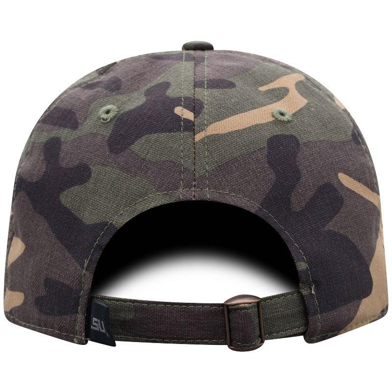 NCAA LSU Tigers Men's Camo Washed Relaxed Fit Hat