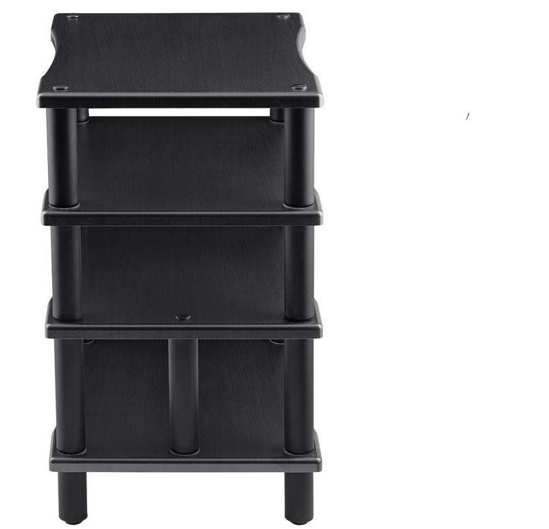 Monolith 4 Tier Audio Stand XL - Black, Open Air Design, Each Shelf Supports Up to 75 lbs., Perfect Way to Organize AV Components