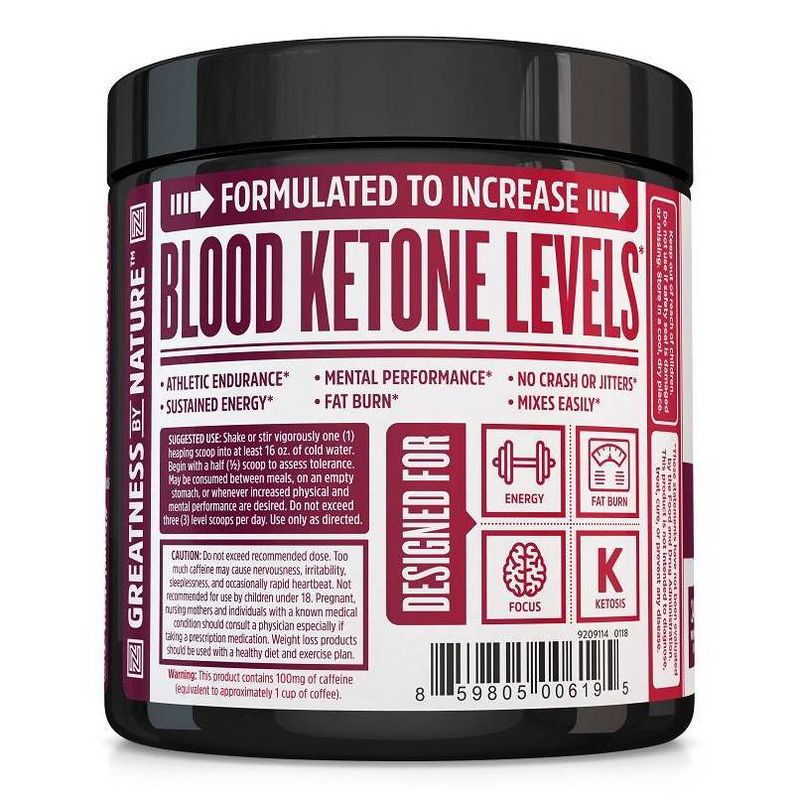 Zhou Keto-Drive Dietary Supplement Powder - Black Cherry - 8.5oz