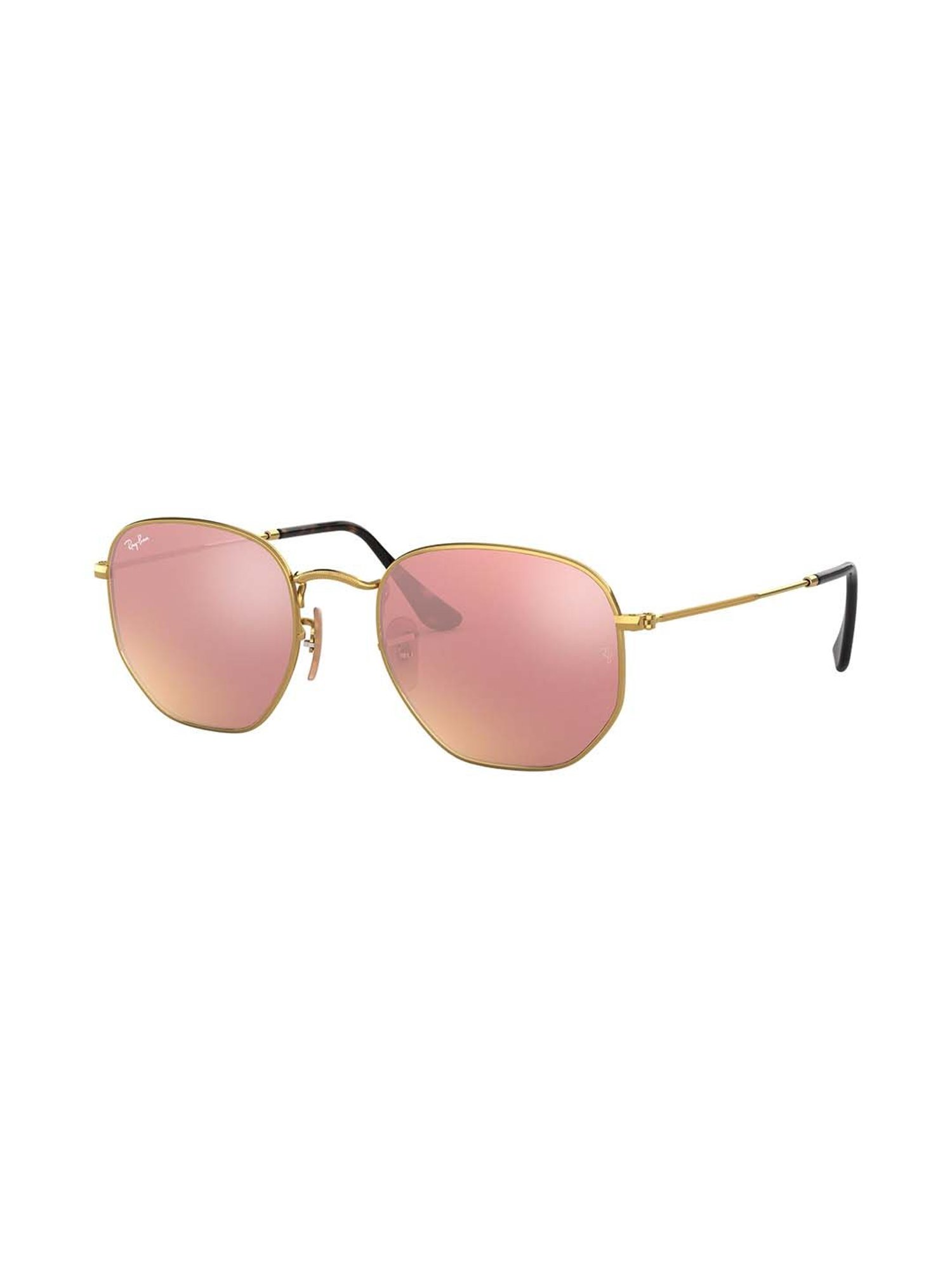 RAY-BAN Unisex UV Protected Pink Lens Irregular Sunglasses - 0RB3548N001/Z251