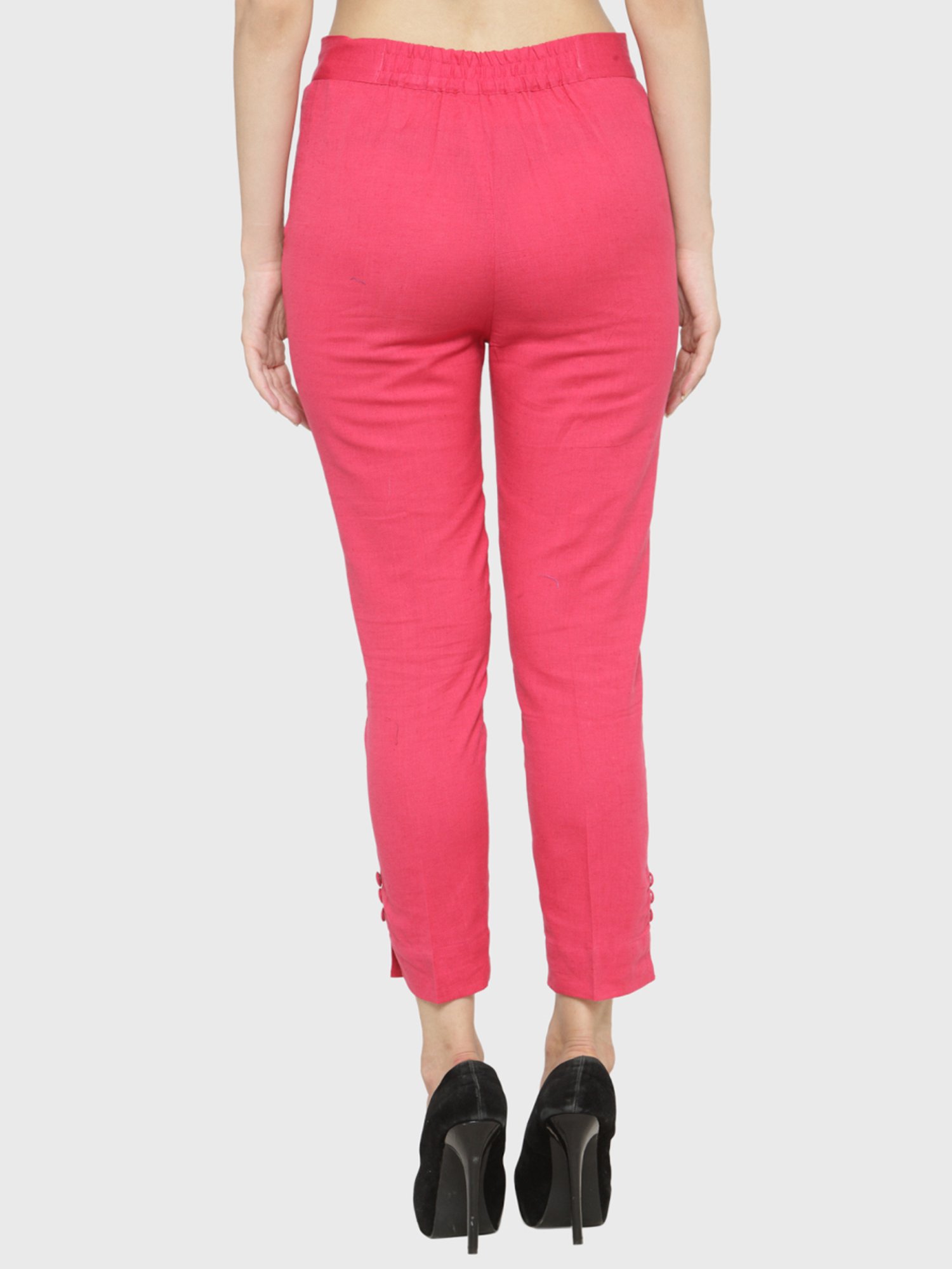 Indibelle Pink Cotton Trousers