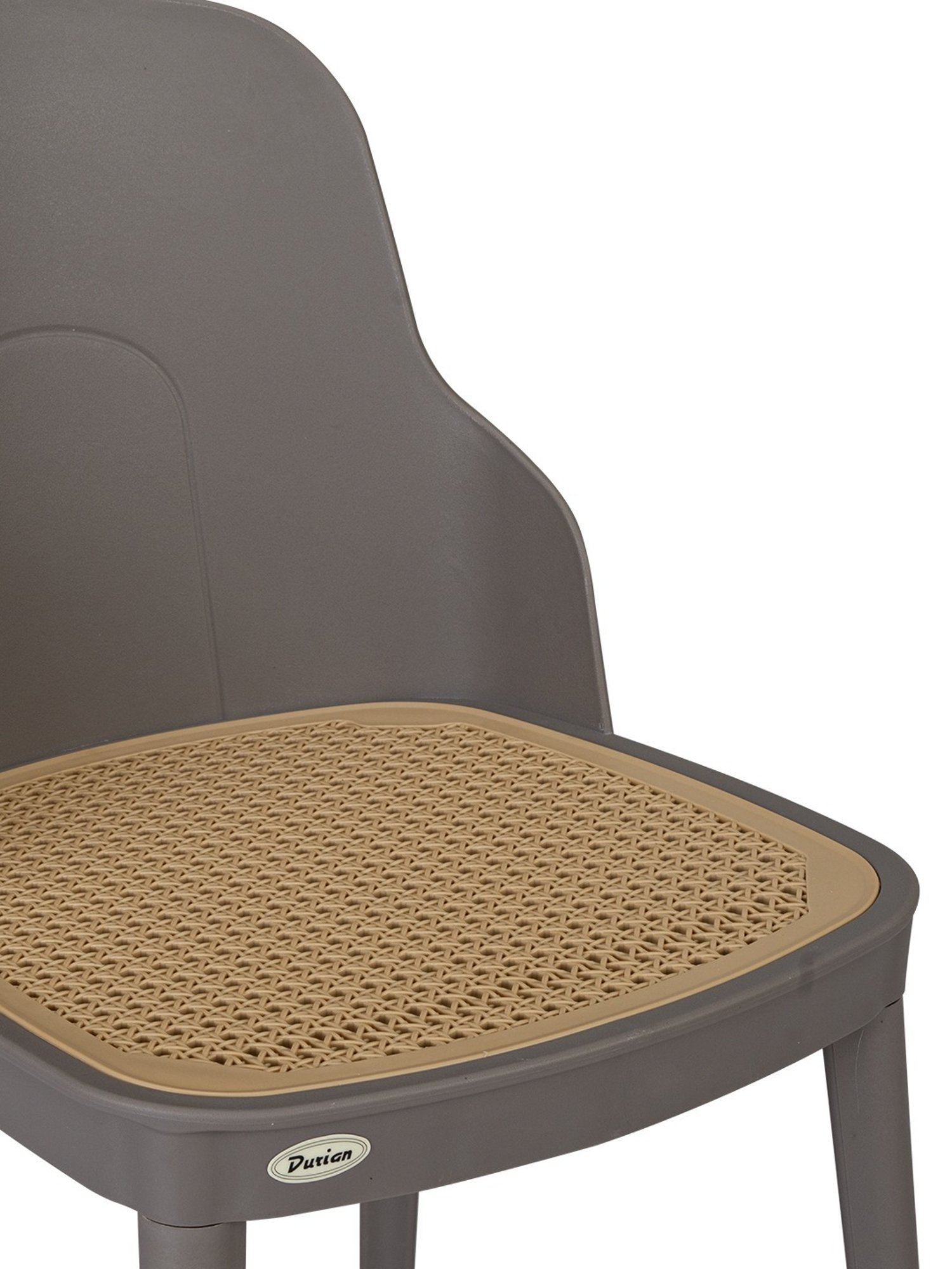 Durian Grady Warm Grey Plastic Dining Chair