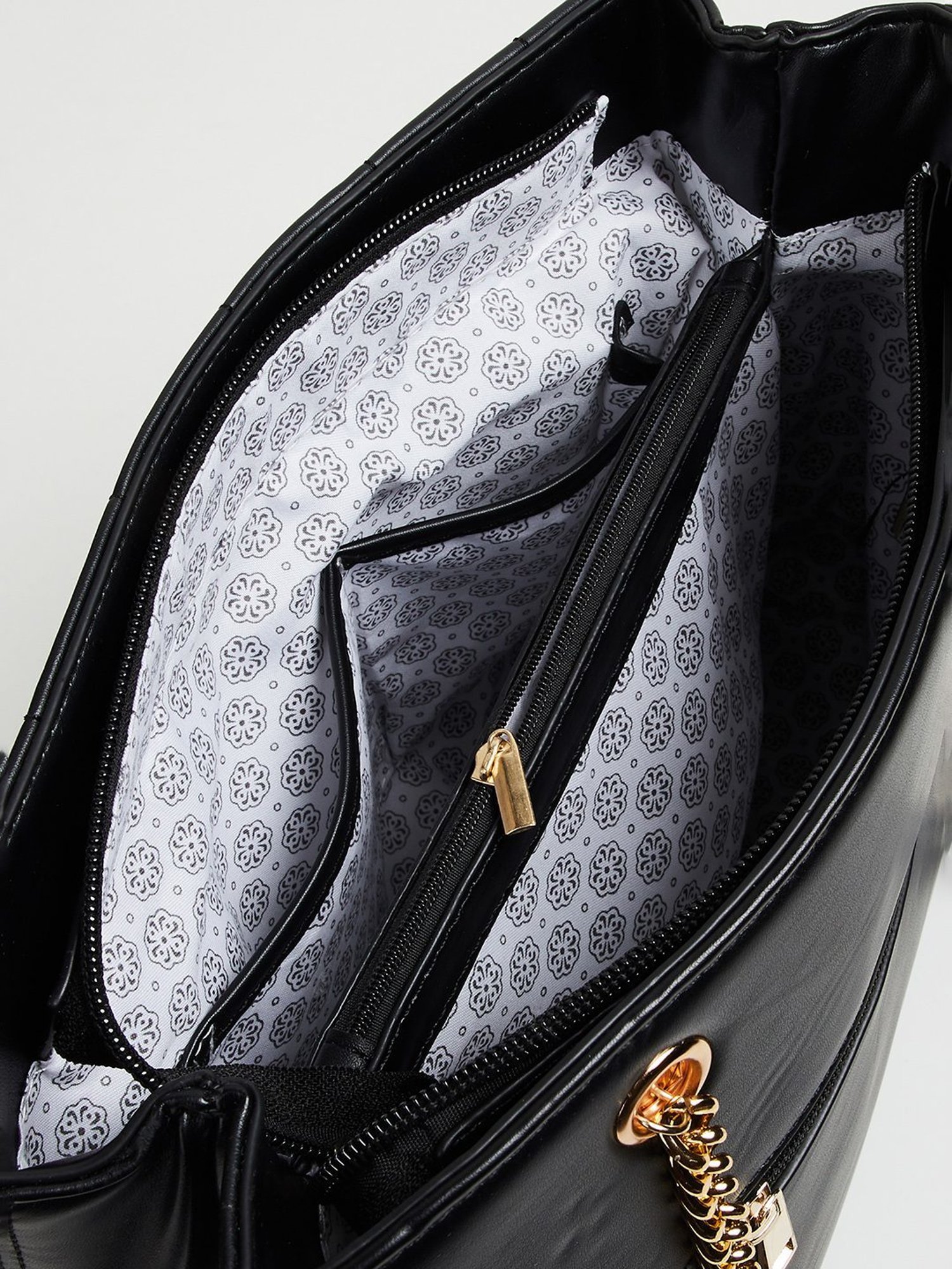 Code by Lifestyle Black Shoulder Bag