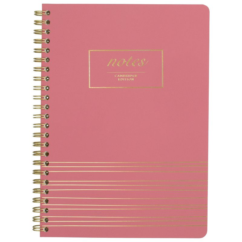 80 sheet 1 Subject Spiral Notebook Work Style Dark Pink 80pgs - Cambridge