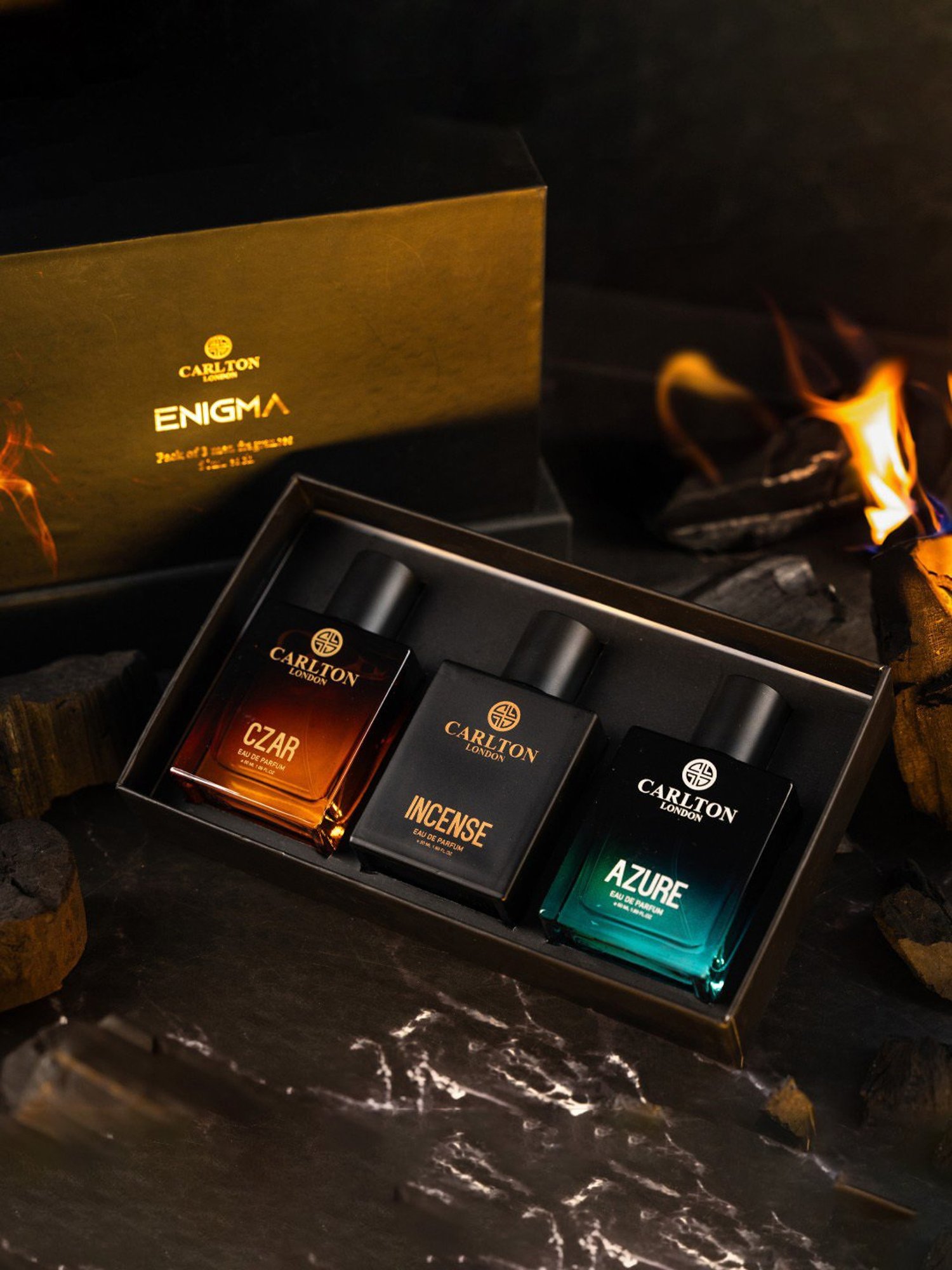 Carlton London Enigma Fragrances Set for Men - 3 Pieces