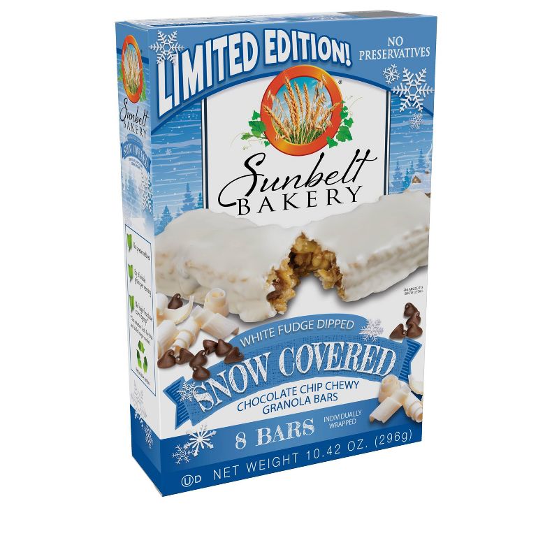 Sunbelt Bakery Snow Covered Chocolate Chip Chewy Granola Bar - 8ct/10.42oz