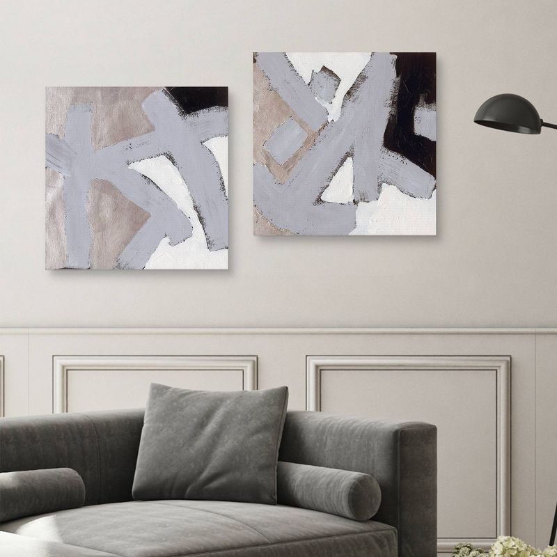 (Set of 2) 24" x 24" Fishing at Night I and II by Dan Houston Canvas Art Prints - Masterpiece Art Gallery