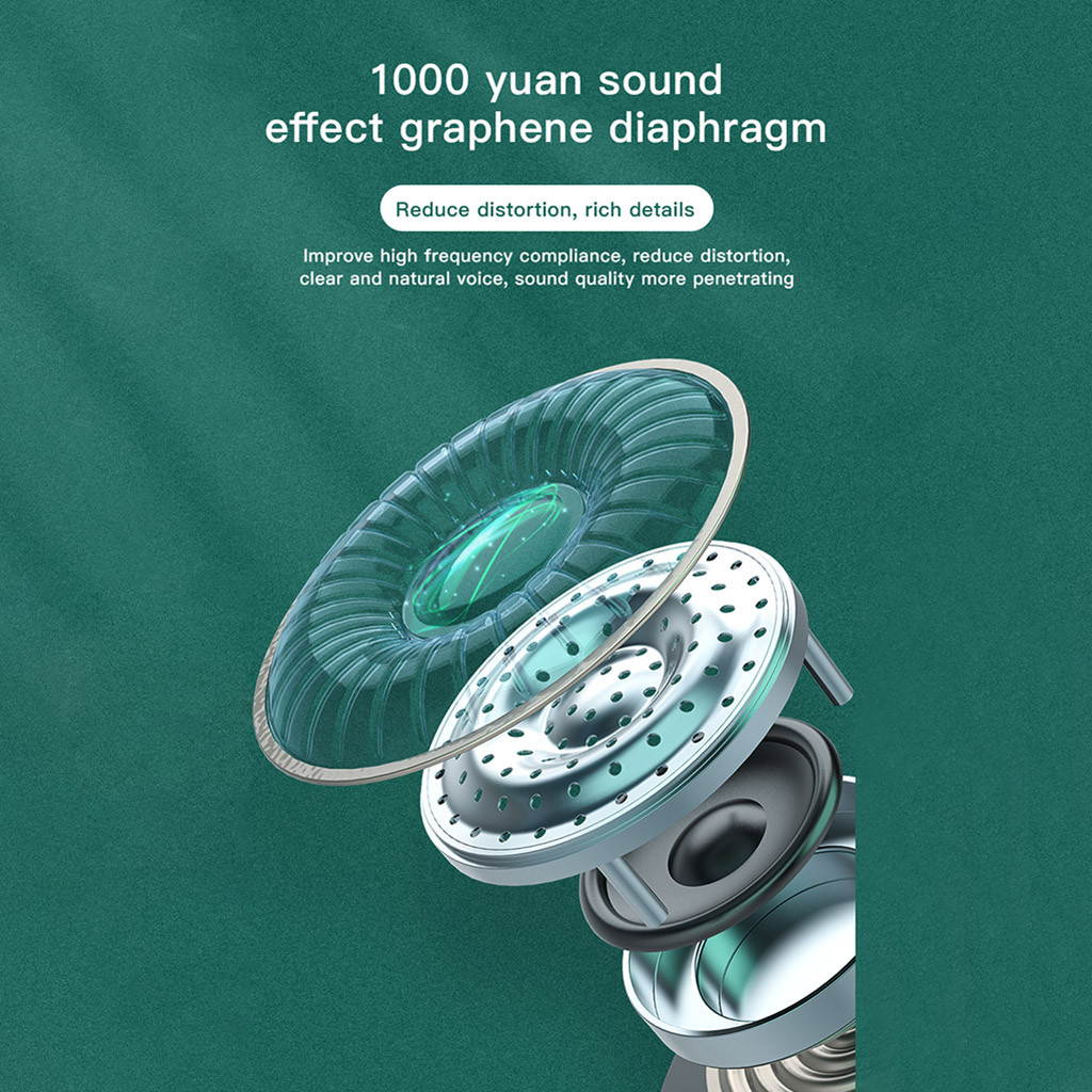 G100 Bone Conduction Bluetooth 5.0 Headset Wireless Headphones Outdoor Waterproof Sport Headset with Microphone for All Phone (Black)