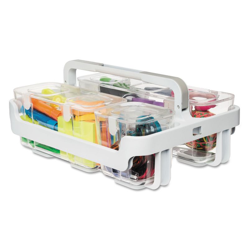 Deflecto Caddy Organizer 10 1/2 x 14 White 29003
