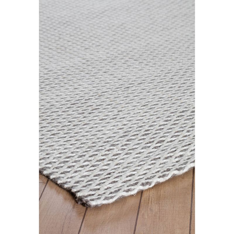 4'x6' Honeycomb Jute Area Rug Gray/Ivory - Anji Mountain