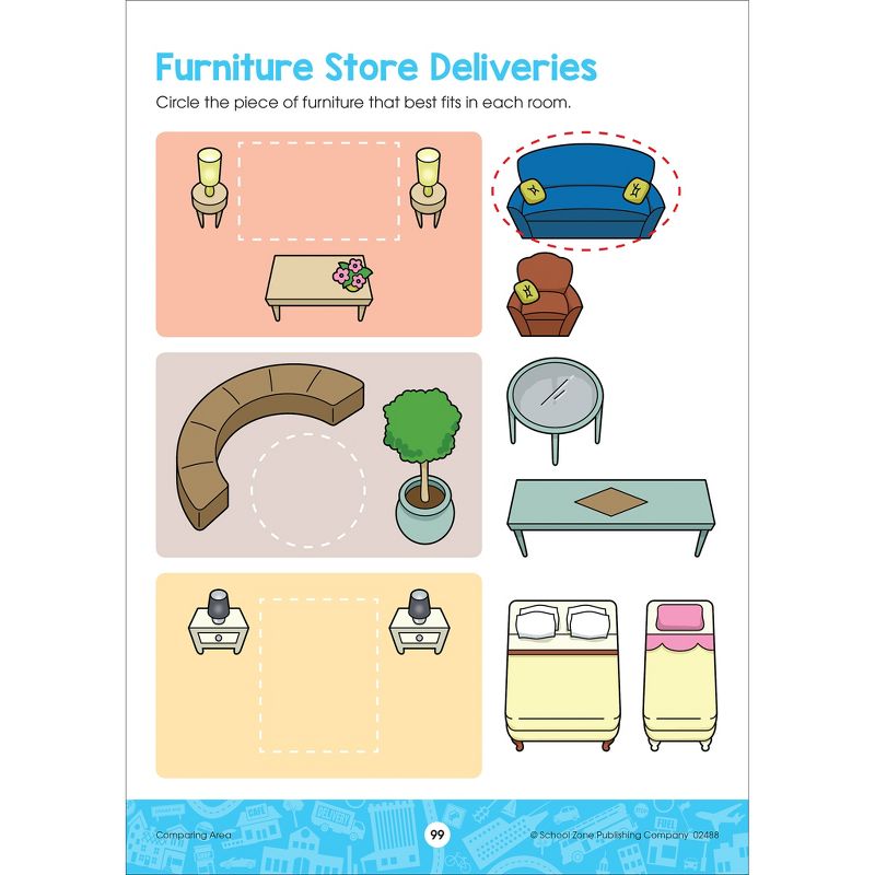 Explore The City Adventure Workbook, Ages 5-6 (School Zone Publishing) (Paperback)