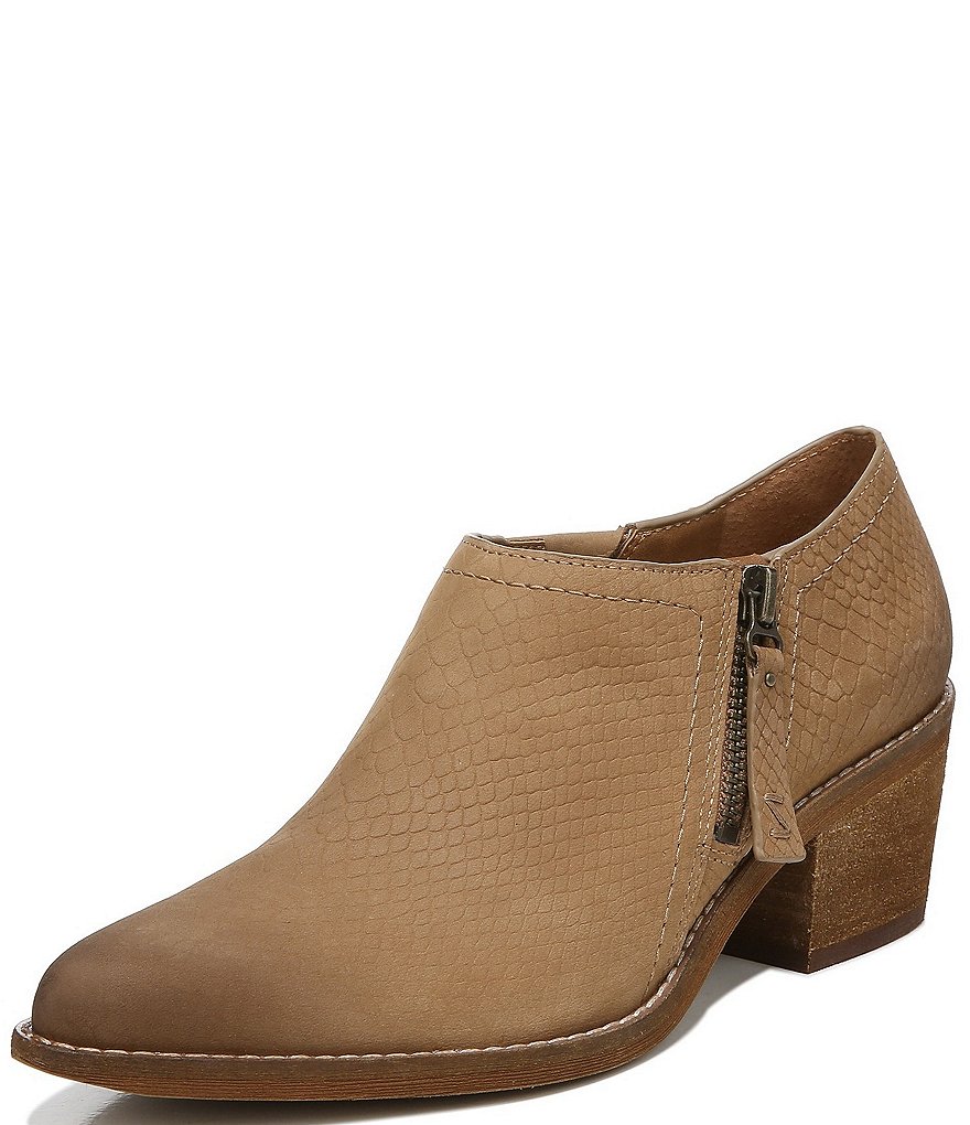 Zodiac Margot Snake Embossed Leather Ankle Booties