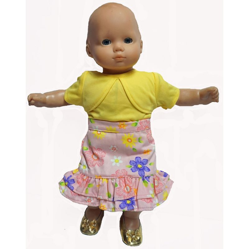 JC Toys Lil' Cutesies Twins 8.5" All Vinyl Baby Doll with Stroller