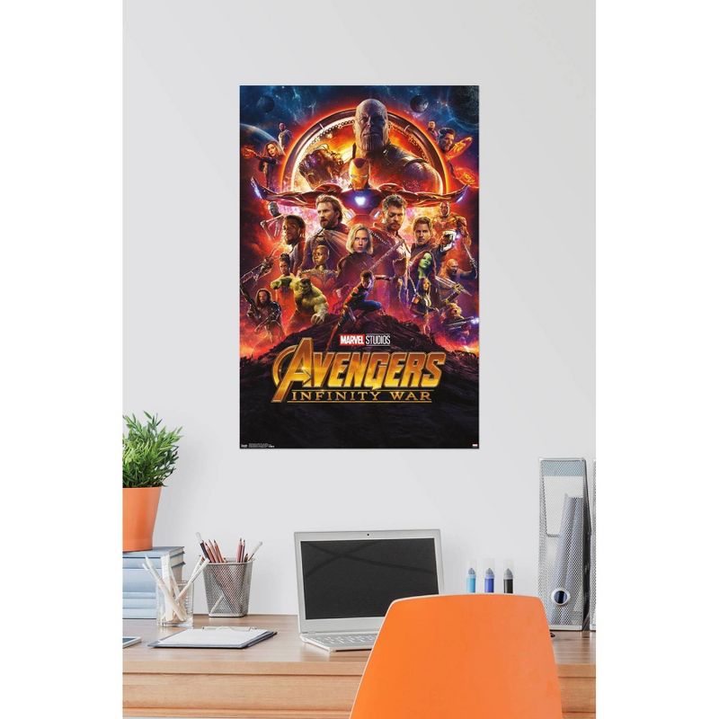 34" x 22" Marvel Cinematic Universe: Avengers: Infinity War One Sheet Unframed Wall Poster - Trends International
