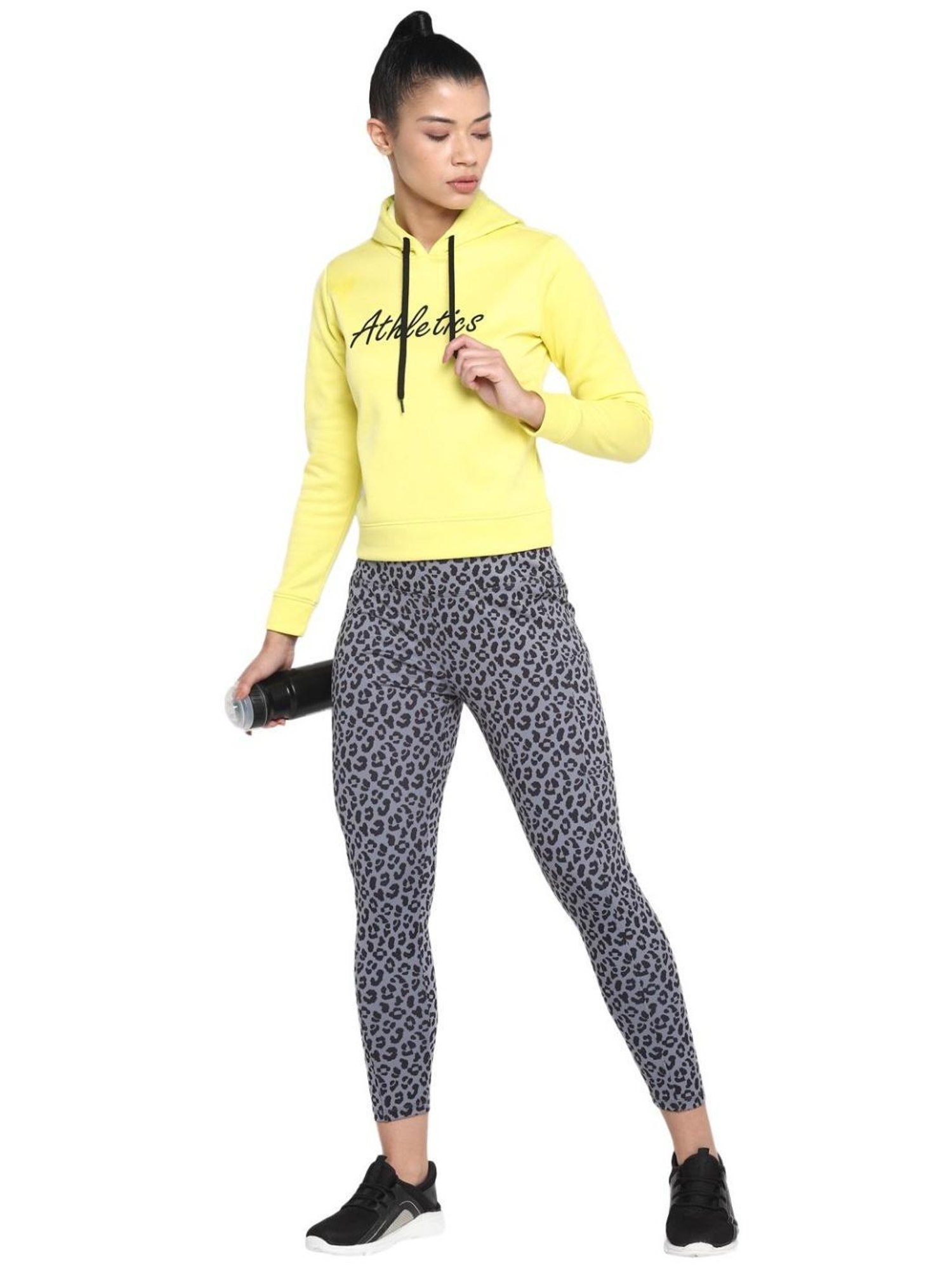 OFF LIMITS Grey Animal Print Tights