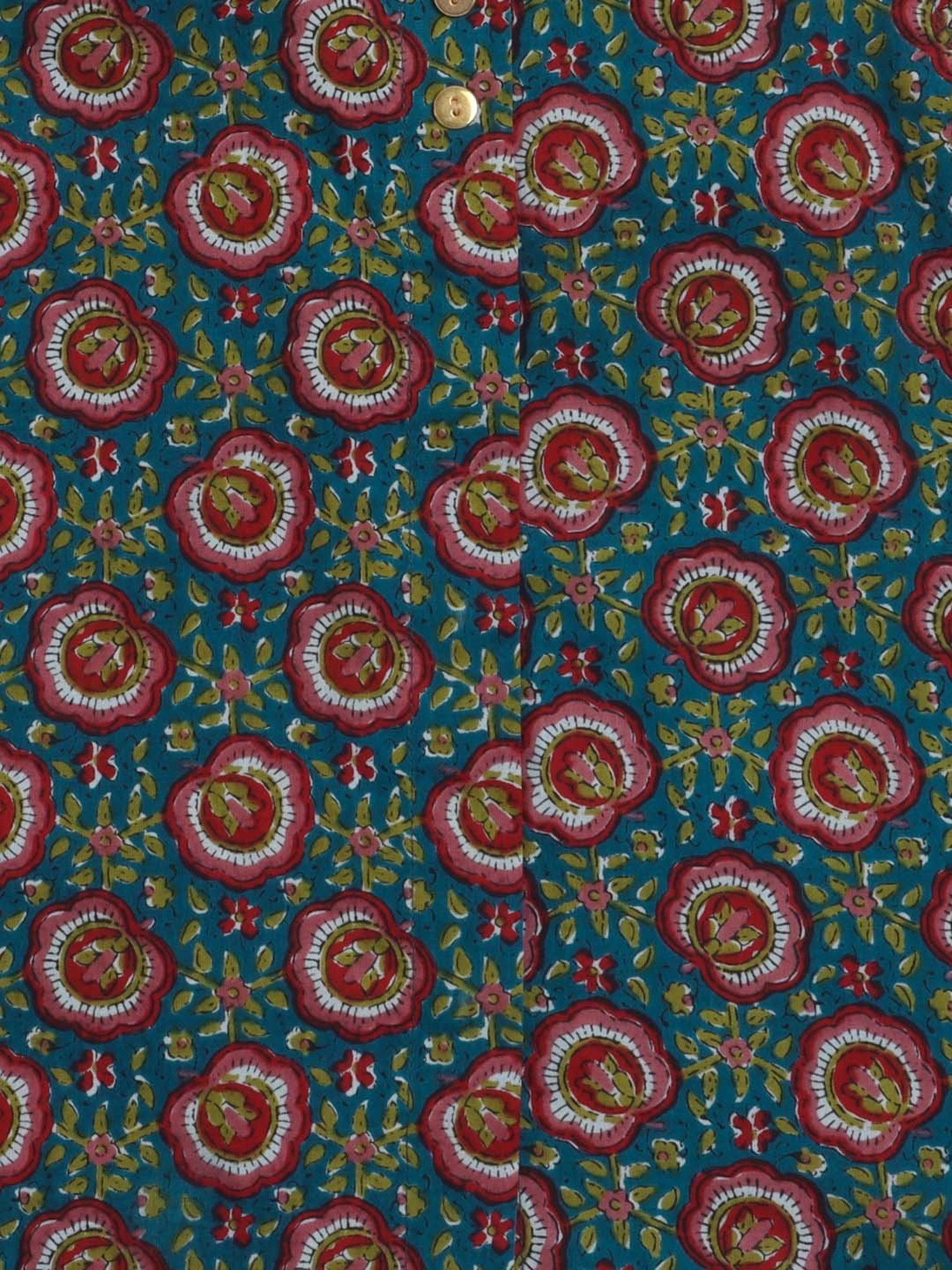 The Magic Wand Kids Blue Cotton Floral Print Full Sleeves Jacket