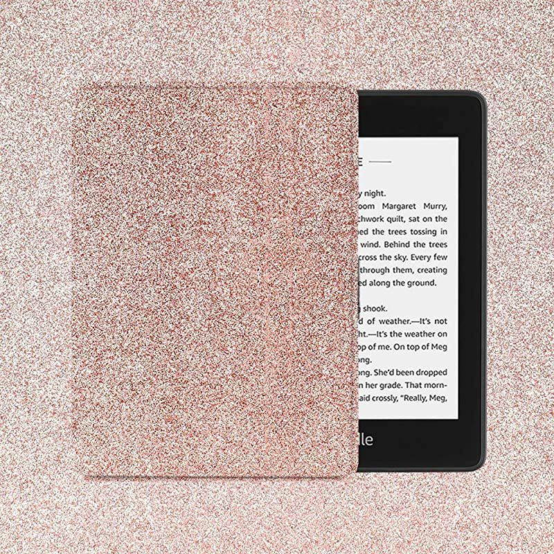 PU Leather Case for Allnew Kindle Paperwhite 10th Gen 2018 Release onlyWill Not fit Prior Gen Kindle Devices Shinning Gold