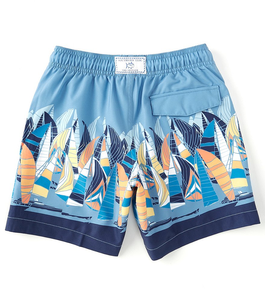 Southern Tide Little/Big Boys 4-16 Sail Away Swim Trunks