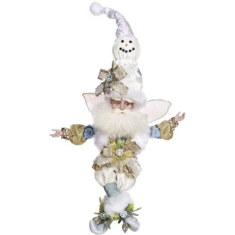 Mark Roberts Products Mark Roberts Snowman Christmas Fairy White and Blue, Large 24"
