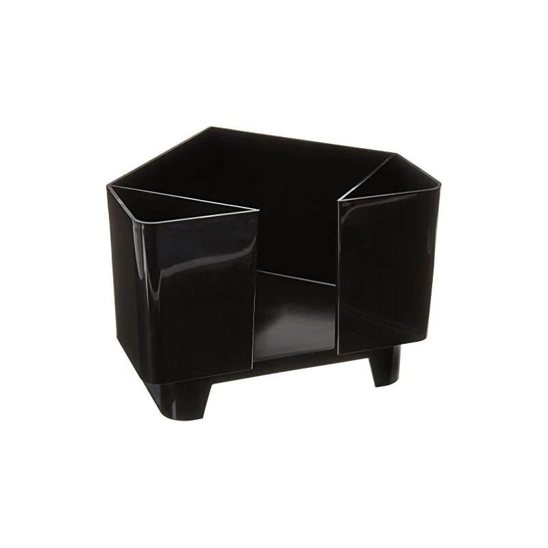 Plastic Bar Caddy with Triangular Design, Black