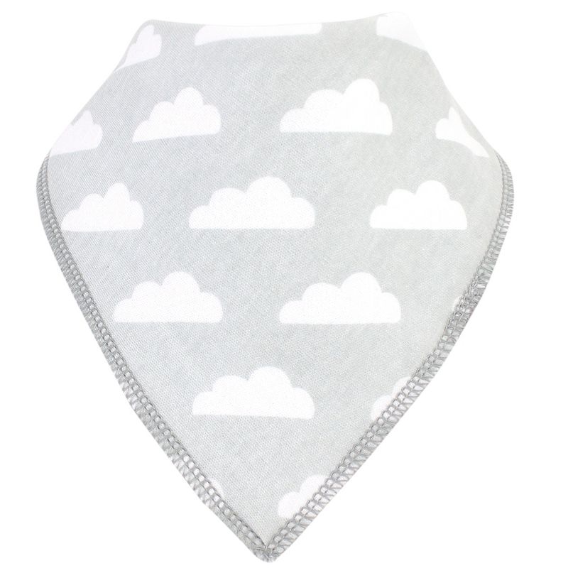 Luvable Friends Baby Boy Cotton Fleece Bandana Bibs, Boy Basic Elephant, One Size
