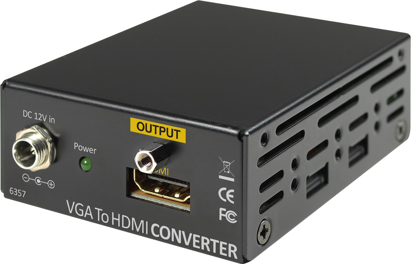 Shinybow SB-6357 VGA w/Audio to HDMI Converter w/3-Yr Warranty