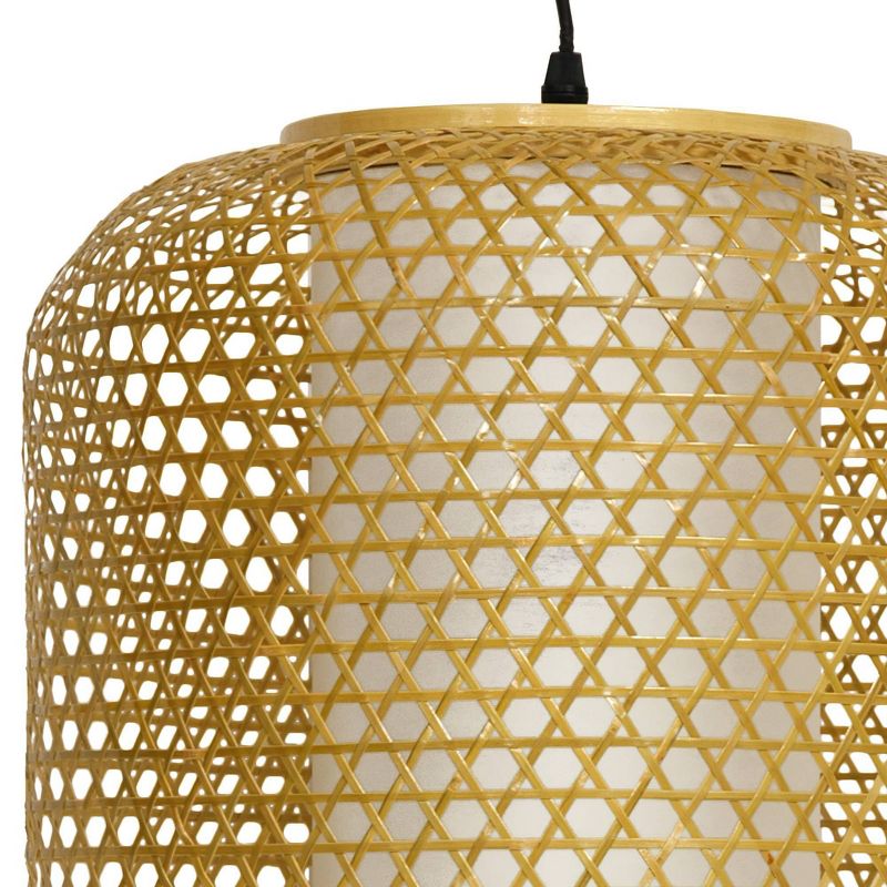 Taka Japanese Bamboo Hanging Lantern - Neutral (20")