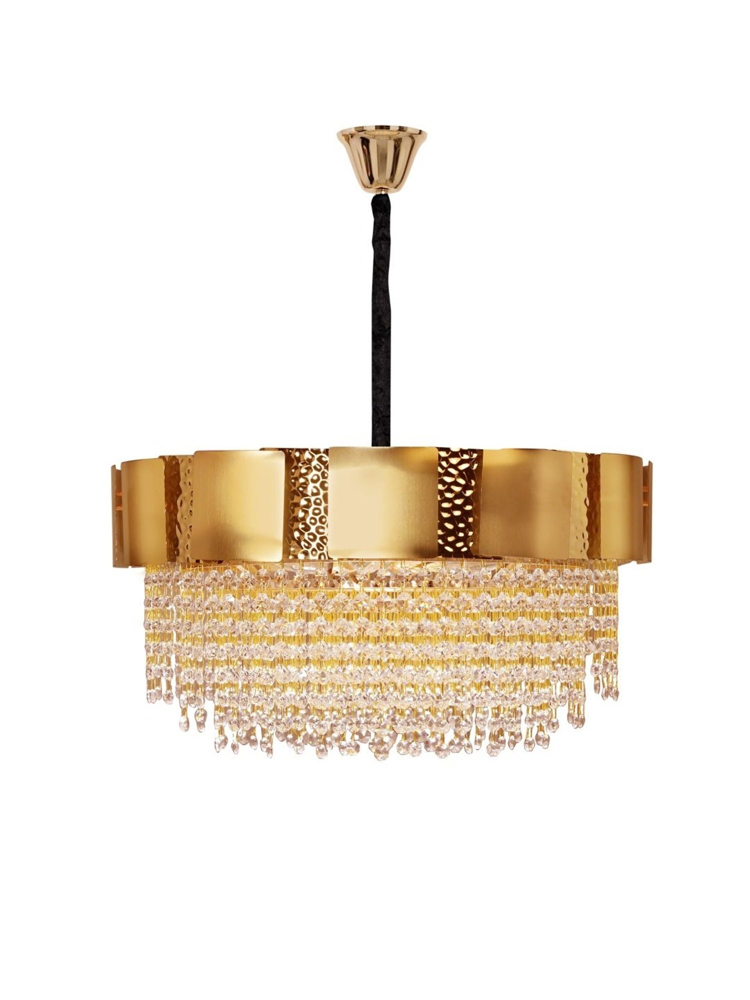 Kapoor Lamp Shades Gold Crystal Ellie 12 Light Chandelier