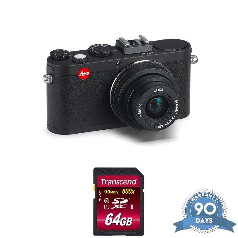 Leica X2 Digital Compact Camera w/ Elmarit 24mm f/2.8 ASPH Lens Black