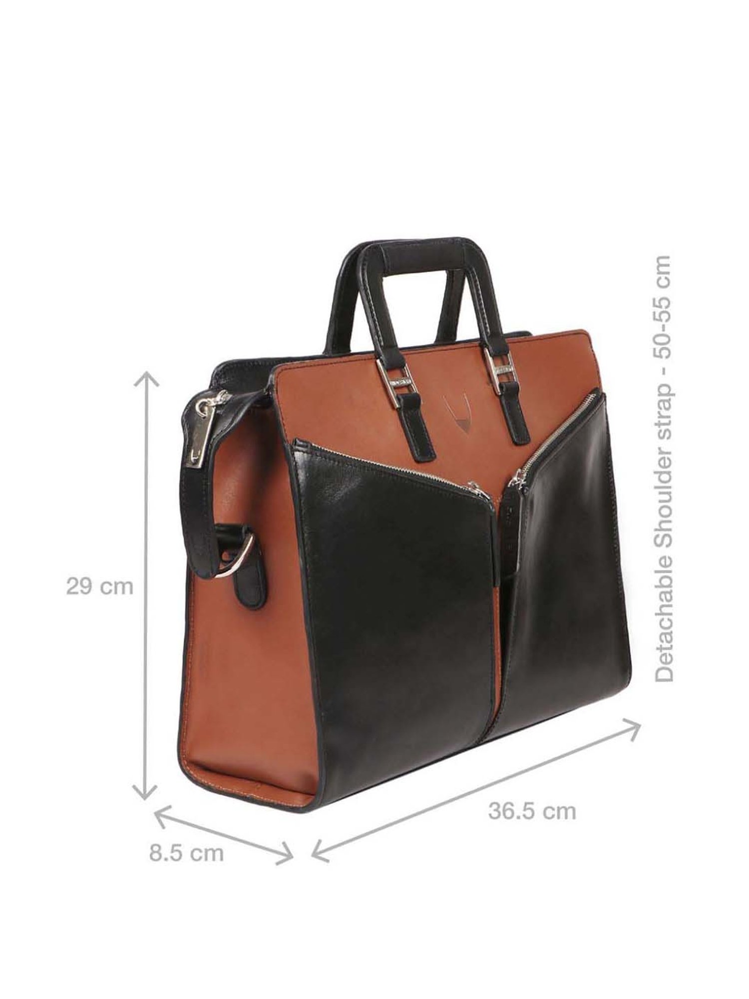 Baggit Brown PVC Solid Laptop Messenger Bag