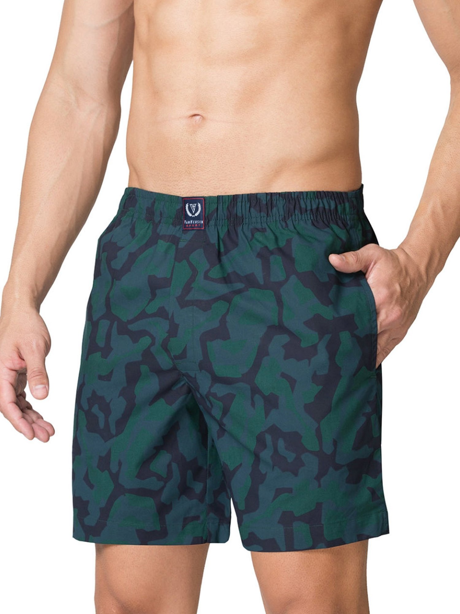 Van Heusen Sport Regular Fit Media Pocket Super Soft Allover Print Boxer Shorts - VSB07