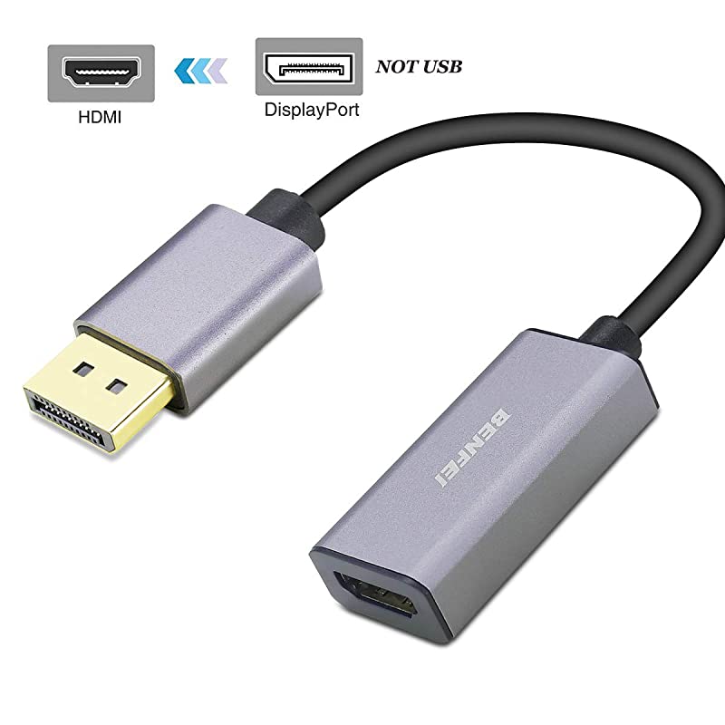 DisplayPort to HDMI  DP Display Port to HDMI Male to Female Adapter Compatible for Lenovo Dell HP and Other Brand