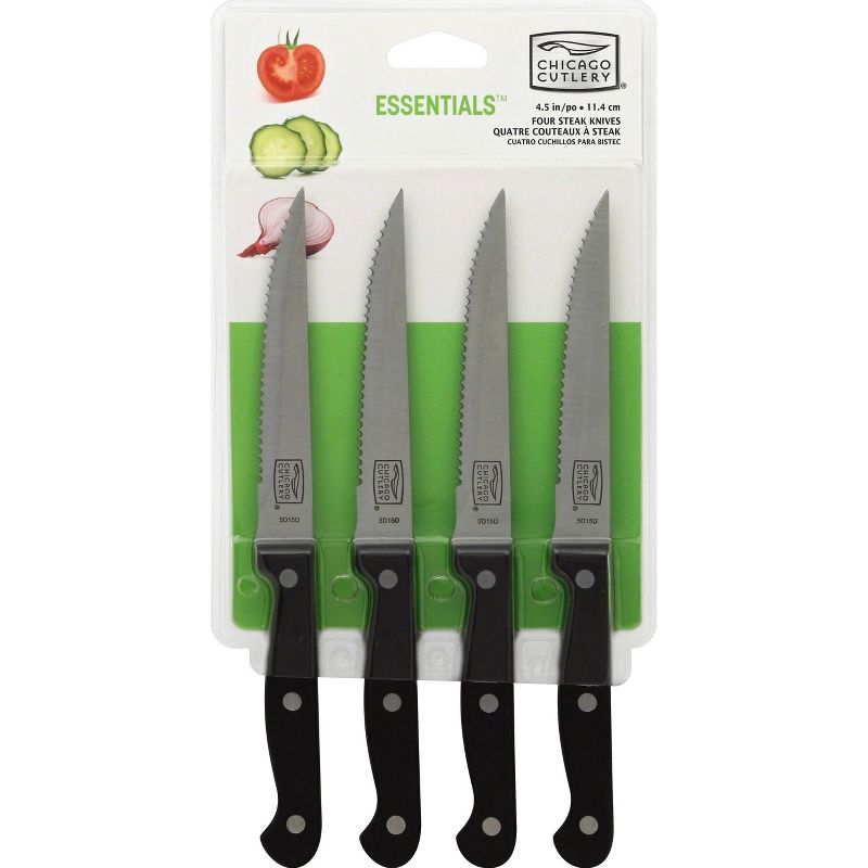 Chicago Cutlery Essentials 4pc 4.5" Steak Knives Set